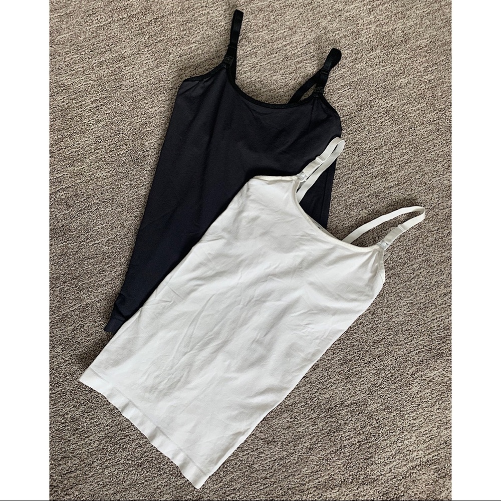 Lot of 2 Bravado Maternity/Nursing Camisoles